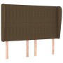 Cama box spring con colchón tela marrón oscuro 140x190 cm de , Camas y somieres - Ref: Foro24-3128120, Precio: 512,91 €, Desc...