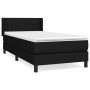 Cama box spring con colchón tela negro 90x190 cm de , Camas y somieres - Ref: Foro24-3129835, Precio: 298,79 €, Descuento: %