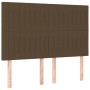 Cama box spring con colchón tela marrón oscuro 140x200 cm de , Camas y somieres - Ref: Foro24-3131596, Precio: 506,47 €, Desc...
