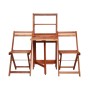Juego de bistró plegable de 3 piezas madera maciza de acacia de vidaXL, Conjuntos de jardín - Ref: Foro24-44013, Precio: 171,...