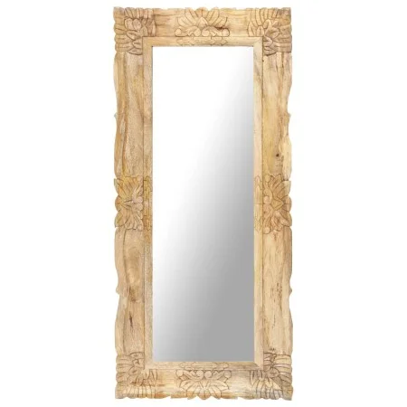 Espejo de madera maciza de mango 110x50 cm de , Espejos - Ref: Foro24-321637, Precio: 122,04 €, Descuento: %
