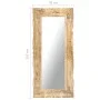 Espejo de madera maciza de mango 110x50 cm de , Espejos - Ref: Foro24-321637, Precio: 122,04 €, Descuento: %