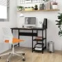 Escritorio para ordenador de MDF y metal negro 105x55x72 cm de , Escritorios - Ref: Foro24-20550, Precio: 74,39 €, Descuento: %