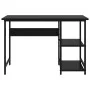 Escritorio para ordenador de MDF y metal negro 105x55x72 cm de , Escritorios - Ref: Foro24-20550, Precio: 74,39 €, Descuento: %