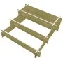 Jardinera con 3 niveles de madera impregnada 90x90x35 cm de , Maceteros y jardineras - Ref: Foro24-41916, Precio: 42,58 €, De...