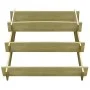 Jardinera con 3 niveles de madera impregnada 90x90x35 cm de , Maceteros y jardineras - Ref: Foro24-41916, Precio: 42,58 €, De...