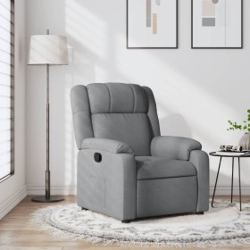 Sillón reclinable de tela gris claro de , Sillones - Ref: Foro24-373536, Precio: 185,88 €, Descuento: %