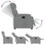 Sillón reclinable de tela gris claro de , Sillones - Ref: Foro24-373536, Precio: 178,04 €, Descuento: %