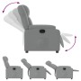 Sillón reclinable de tela gris claro de , Sillones - Ref: Foro24-373536, Precio: 185,88 €, Descuento: %