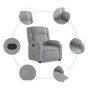 Sillón reclinable de tela gris claro de , Sillones - Ref: Foro24-373536, Precio: 185,88 €, Descuento: %