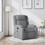Sillón reclinable de masaje de tela gris claro de , Sillones - Ref: Foro24-373548, Precio: 232,37 €, Descuento: %