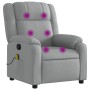Sillón reclinable de masaje de tela gris claro de , Sillones - Ref: Foro24-373548, Precio: 232,37 €, Descuento: %