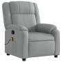 Sillón reclinable de masaje de tela gris claro de , Sillones - Ref: Foro24-373548, Precio: 232,37 €, Descuento: %