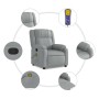 Sillón reclinable de masaje de tela gris claro de , Sillones - Ref: Foro24-373548, Precio: 232,37 €, Descuento: %