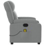 Sillón reclinable de masaje de tela gris claro de , Sillones - Ref: Foro24-373548, Precio: 232,37 €, Descuento: %