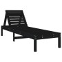 Tumbonas 2 unidades madera maciza de pino negro 199,5x60x74 cm de , Tumbonas - Ref: Foro24-825074, Precio: 159,91 €, Descuent...