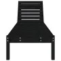 Tumbonas 2 unidades madera maciza de pino negro 199,5x60x74 cm de , Tumbonas - Ref: Foro24-825074, Precio: 158,39 €, Descuent...