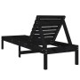Tumbonas 2 unidades madera maciza de pino negro 199,5x60x74 cm de , Tumbonas - Ref: Foro24-825074, Precio: 159,91 €, Descuent...