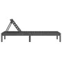 Tumbona madera maciza de pino gris 199,5x60x74 cm de , Tumbonas - Ref: Foro24-825069, Precio: 86,20 €, Descuento: %