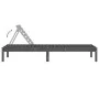Tumbona madera maciza de pino gris 199,5x60x74 cm de , Tumbonas - Ref: Foro24-825069, Precio: 86,20 €, Descuento: %