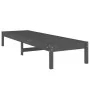 Tumbona madera maciza de pino gris 199,5x60x74 cm de , Tumbonas - Ref: Foro24-825069, Precio: 86,20 €, Descuento: %