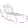 Tumbona madera maciza de pino gris 199,5x60x74 cm de , Tumbonas - Ref: Foro24-825069, Precio: 86,20 €, Descuento: %