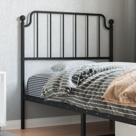 Cabecero de metal negro 90 cm de , Cabeceros y pies de cama - Ref: Foro24-373915, Precio: 24,20 €, Descuento: %