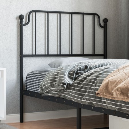 Cabecero de metal negro 90 cm de , Cabeceros y pies de cama - Ref: Foro24-373915, Precio: 24,20 €, Descuento: %