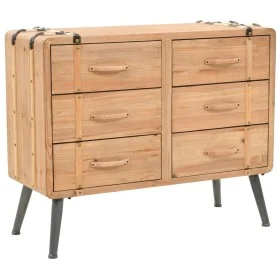 Cajonera de madera maciza de abeto 91x35x73 cm de vidaXL, Taquillas y armarios de almacenamiento - Ref: Foro24-245774, Precio...