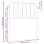 Cabecero de metal negro 90 cm de , Cabeceros y pies de cama - Ref: Foro24-373915, Precio: 24,20 €, Descuento: %