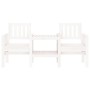 Banco de jardín con mesa 2 plazas madera maciza de pino blanco de , Bancos de jardín - Ref: Foro24-825150, Precio: 164,64 €, ...