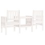 Banco de jardín con mesa 2 plazas madera maciza de pino blanco de , Bancos de jardín - Ref: Foro24-825150, Precio: 164,64 €, ...