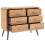 Cajonera de madera maciza de abeto 91x35x73 cm de vidaXL, Taquillas y armarios de almacenamiento - Ref: Foro24-245774, Precio...