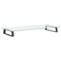 Soporte de monitor vidrio templado y metal negro 80x35x8 cm de , Bases y elevadores para ordenadores - Ref: Foro24-374229, Pr...