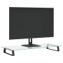 Soporte de monitor vidrio templado y metal negro 80x35x8 cm de , Bases y elevadores para ordenadores - Ref: Foro24-374229, Pr...