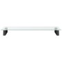 Soporte de monitor vidrio templado y metal negro 80x35x8 cm de , Bases y elevadores para ordenadores - Ref: Foro24-374229, Pr...