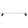 Soporte de monitor vidrio templado y metal negro 80x35x8 cm de , Bases y elevadores para ordenadores - Ref: Foro24-374229, Pr...