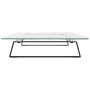 Soporte de monitor vidrio templado y metal negro 80x35x8 cm de , Bases y elevadores para ordenadores - Ref: Foro24-374229, Pr...