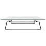 Soporte de monitor vidrio templado y metal negro 80x35x8 cm de , Bases y elevadores para ordenadores - Ref: Foro24-374229, Pr...