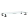 Soporte de monitor vidrio templado y metal negro 80x35x8 cm de , Bases y elevadores para ordenadores - Ref: Foro24-374229, Pr...