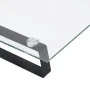 Soporte de monitor vidrio templado y metal negro 80x35x8 cm de , Bases y elevadores para ordenadores - Ref: Foro24-374229, Pr...