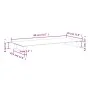 Soporte de monitor vidrio templado y metal negro 80x35x8 cm de , Bases y elevadores para ordenadores - Ref: Foro24-374229, Pr...