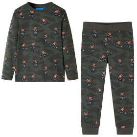Pijama infantil de manga larga caqui 128 de , Pijamas de niños - Ref: Foro24-12687, Precio: 12,50 €, Descuento: %