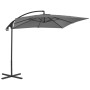 Sombrilla voladiza con palo de acero 250x250 cm antracita de vidaXL, Sombrillas - Ref: Foro24-44879, Precio: 153,90 €, Descue...