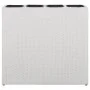 Jardinera alta con 4 macetas ratán sintético blanco de vidaXL, Maceteros y jardineras - Ref: Foro24-45427, Precio: 135,01 €, ...