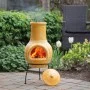 Redfire Chimenea Tampico arcilla amarilla 31x31x68 cm de RedFire, Chimeneas - Ref: Foro24-423892, Precio: 115,99 €, Descuento: %