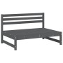 Mesa y taburetes altos jardín 6 pzas madera maciza de pino gris de , Conjuntos de jardín - Ref: Foro24-3186615, Precio: 604,7...