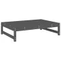 Mesa y taburetes altos jardín 6 pzas madera maciza de pino gris de , Conjuntos de jardín - Ref: Foro24-3186615, Precio: 597,5...