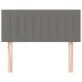 Kopfteil aus dunkelgrauem Stoff, 80 x 5 x 78/88 cm von , Kopf- und Fußteile - Ref: Foro24-346201, Preis: 31,58 €, Rabatt: %
