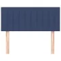 Kopfteil aus blauem Stoff, 90 x 5 x 78/88 cm von , Kopf- und Fußteile - Ref: Foro24-346220, Preis: 39,80 €, Rabatt: %